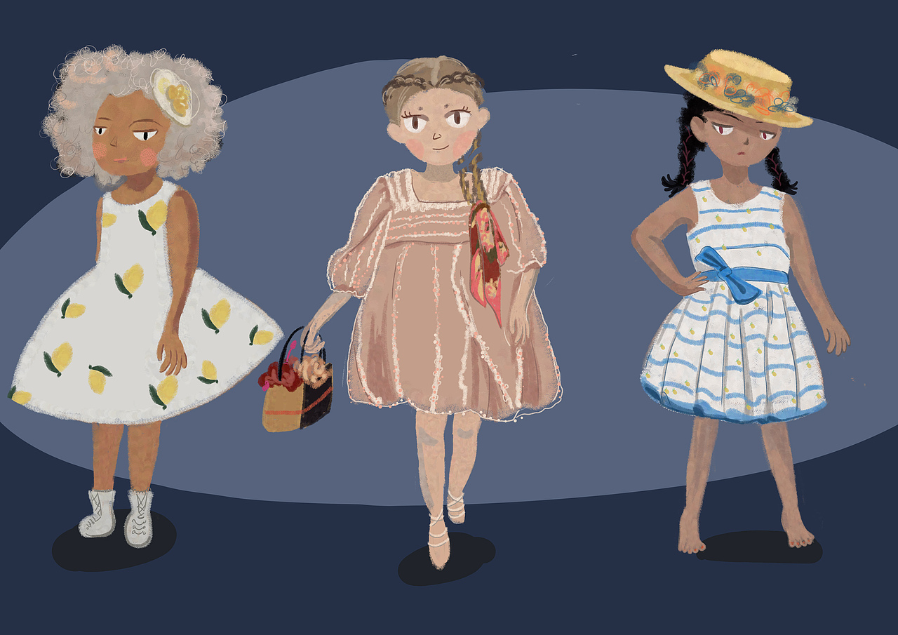 宝宝走秀（图ZMTk1MDUwNTA0） - 儿童插画 - 站酷设计师冷色调winyang原创素材 - 站酷ZCOOL