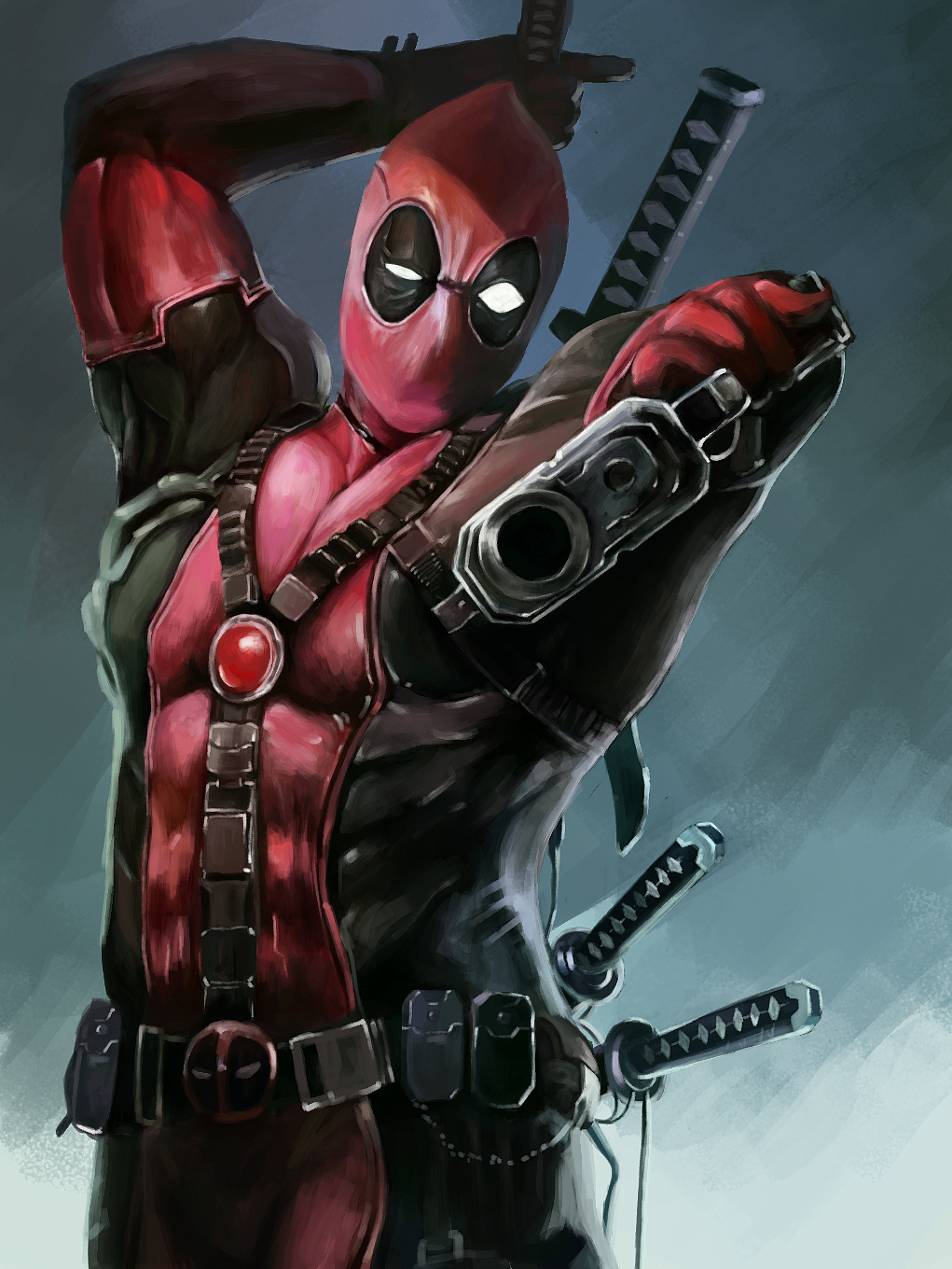 死侍|插画|创作习作|风纸千 - 临摹作品 - 站酷 (zcool)