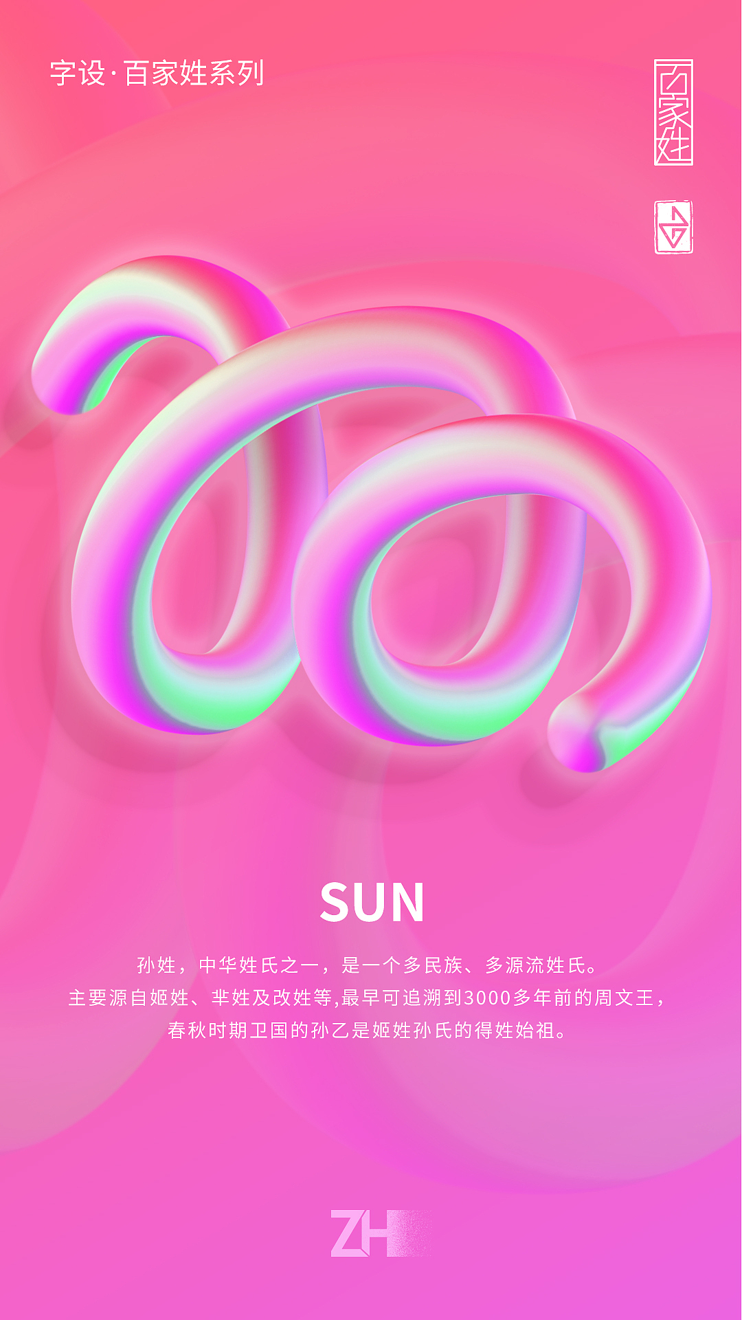 《字设-百家姓系列海报》合集（上）