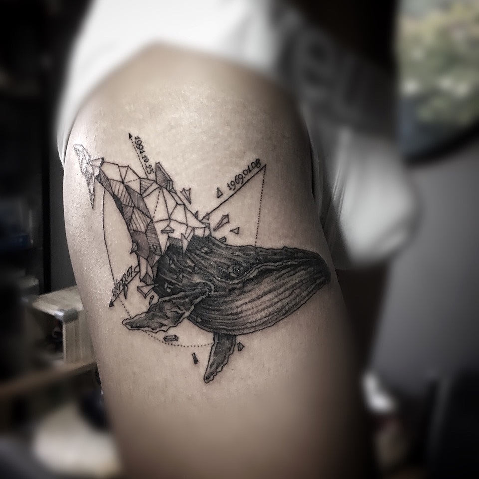 鲸鱼纹身#北京文身##刺青师大龙##刺青#