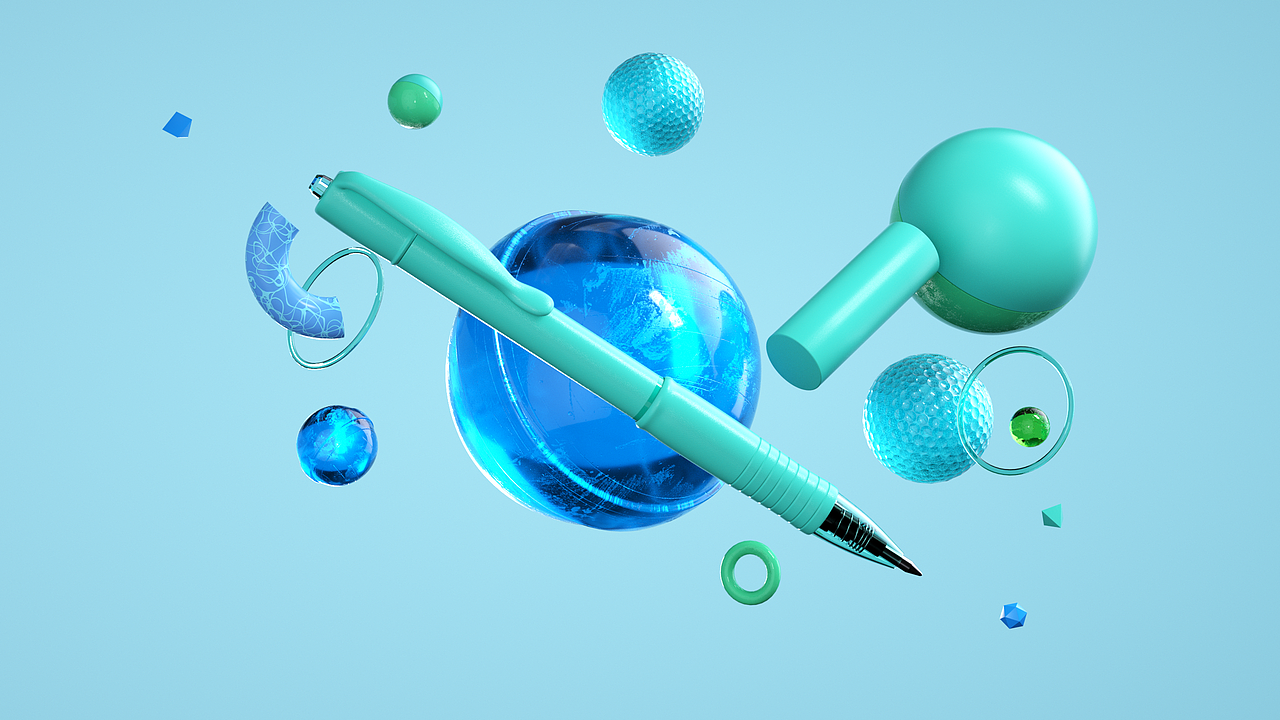 圆珠笔动态设计