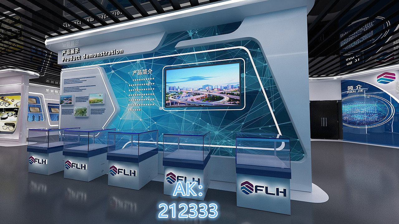 富乐华科技展厅3D设计效果图（图ZMjc3NjQxODY0） - 产品 - 站酷设计师AK212原创素材 - 站酷ZCOOL