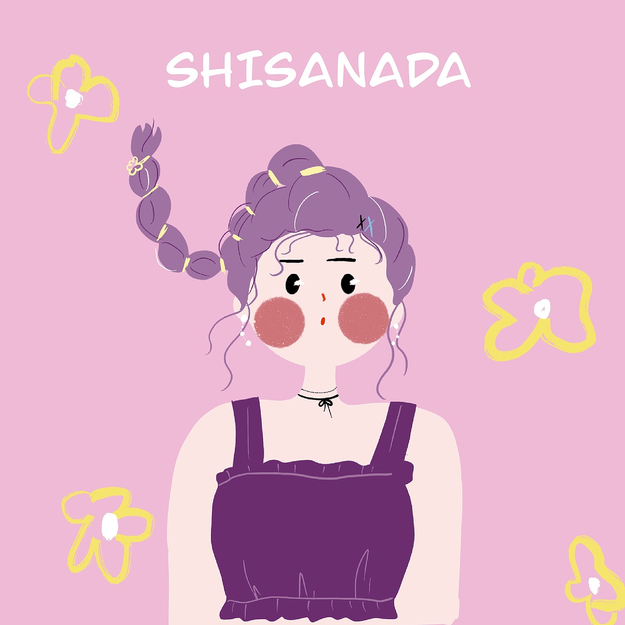 原创插画头像｜扎马尾的可爱女生（图ZMjY2NDIyMjA0） - 创作习作 - 站酷设计师十三Ada原创素材 - 站酷ZCOOL