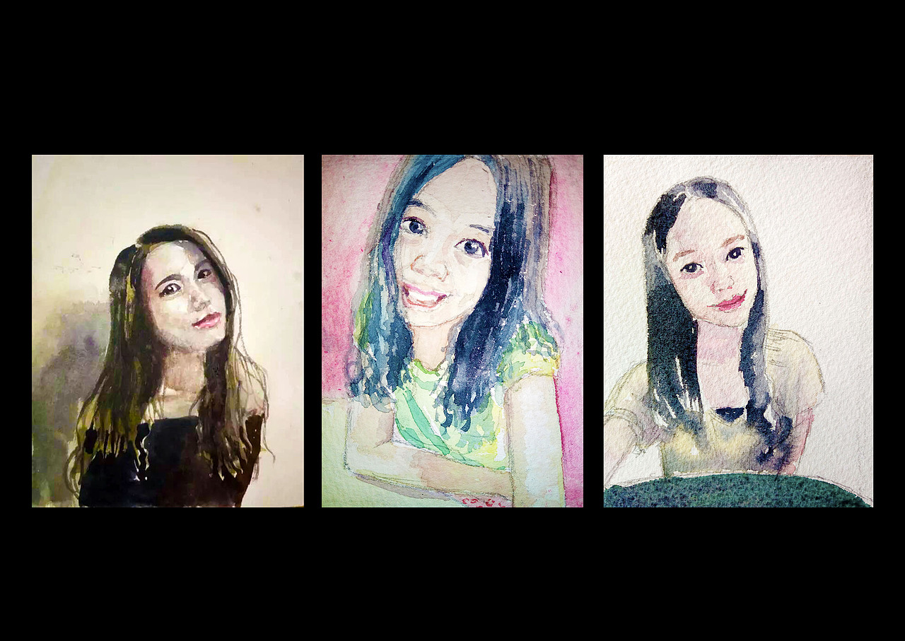 一些手绘水彩头像约稿（图ZNTUyNzUzNjg=） - 商业插画 - 站酷设计师你好海燕子原创素材 - 站酷ZCOOL