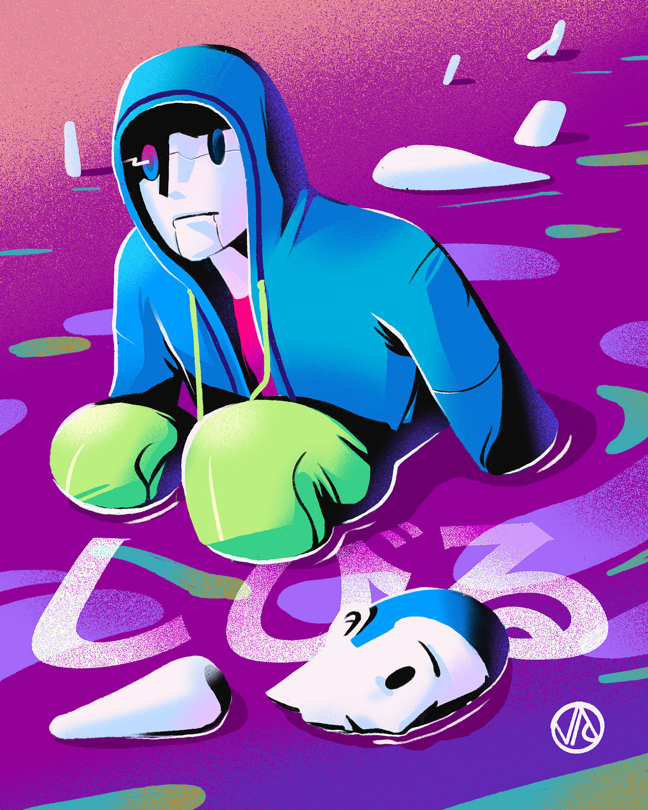 「消极梦」 | procreate自由创作集（图ZMTM3OTIyMTgw） - 创作习作 - 站酷设计师咖喱牛Currynew原创素材 - 站酷ZCOOL