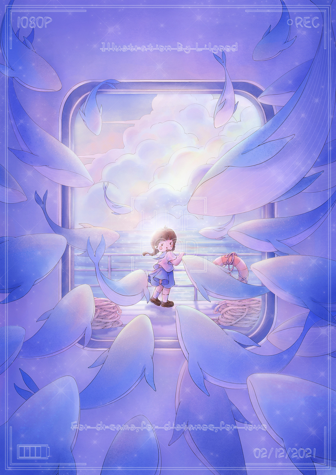 《鲸梦·凝语》（图ZMjc5Nzk4NjMy） - 商业插画 - 站酷设计师六咕lilgood原创素材 - 站酷ZCOOL