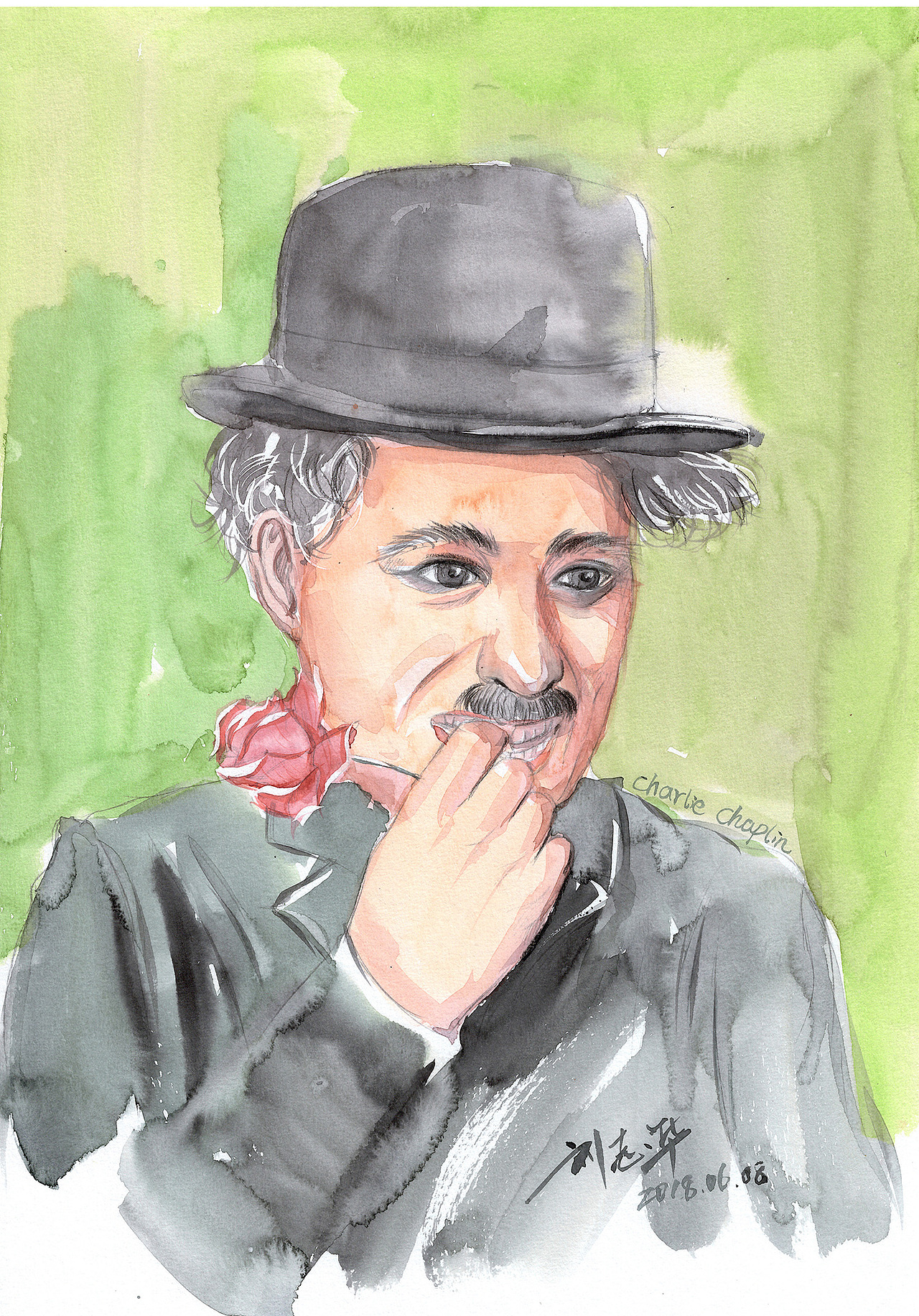 0608 卓别林(1889-1977英国) "人生用特写镜头来看是悲剧,用长镜头