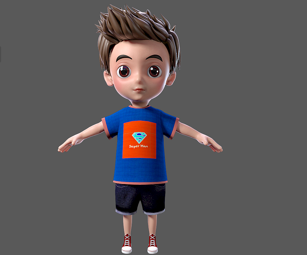 maya小男孩 卡通男孩 boy 小学生