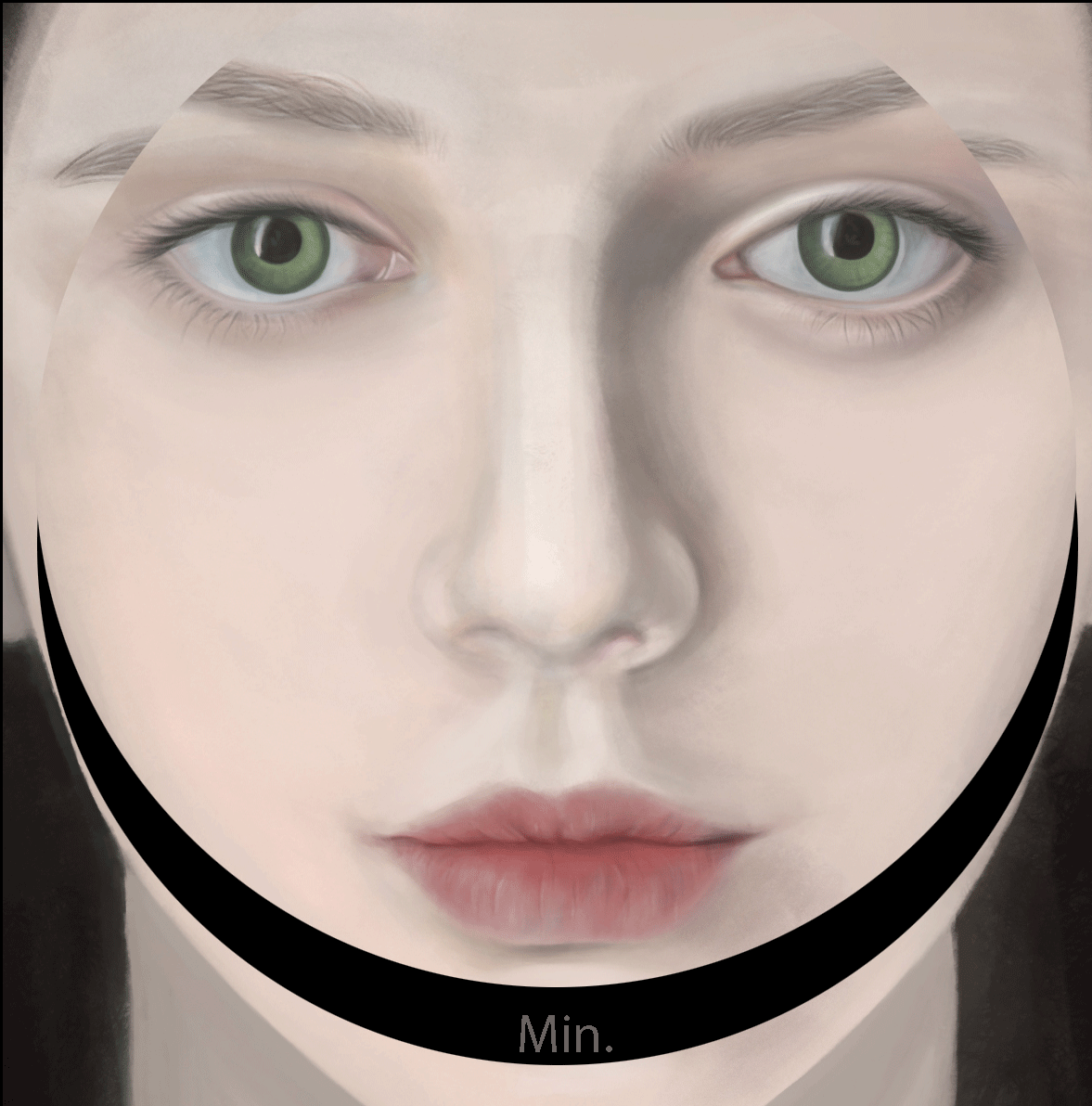 美妞面部特写（图ZODYwNjE5NTY=） - 艺术插画 - 站酷设计师Minpain原创素材 - 站酷ZCOOL