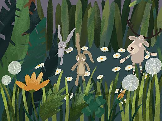 good night（个人主页-ZMzU3MTY5MTY=） - 儿童插画 - 站酷设计师木画Muhua原创素材 - 站酷ZCOOL