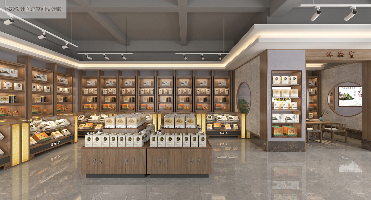 佛山药店装修|杭州药店装修|药店设计图（图ZMTgzOTMyODI4） - 家装设计 - 站酷设计师品牌设计Calvin原创素材 - 站酷ZCOOL