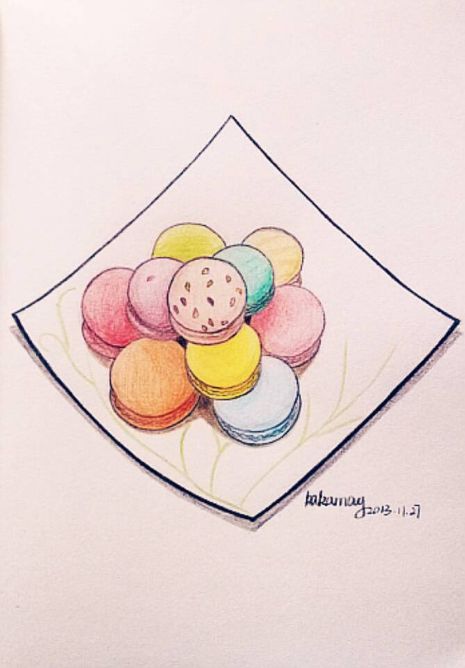 马卡龙|插画|创作习作|kakamay_原创作品-站酷zcool