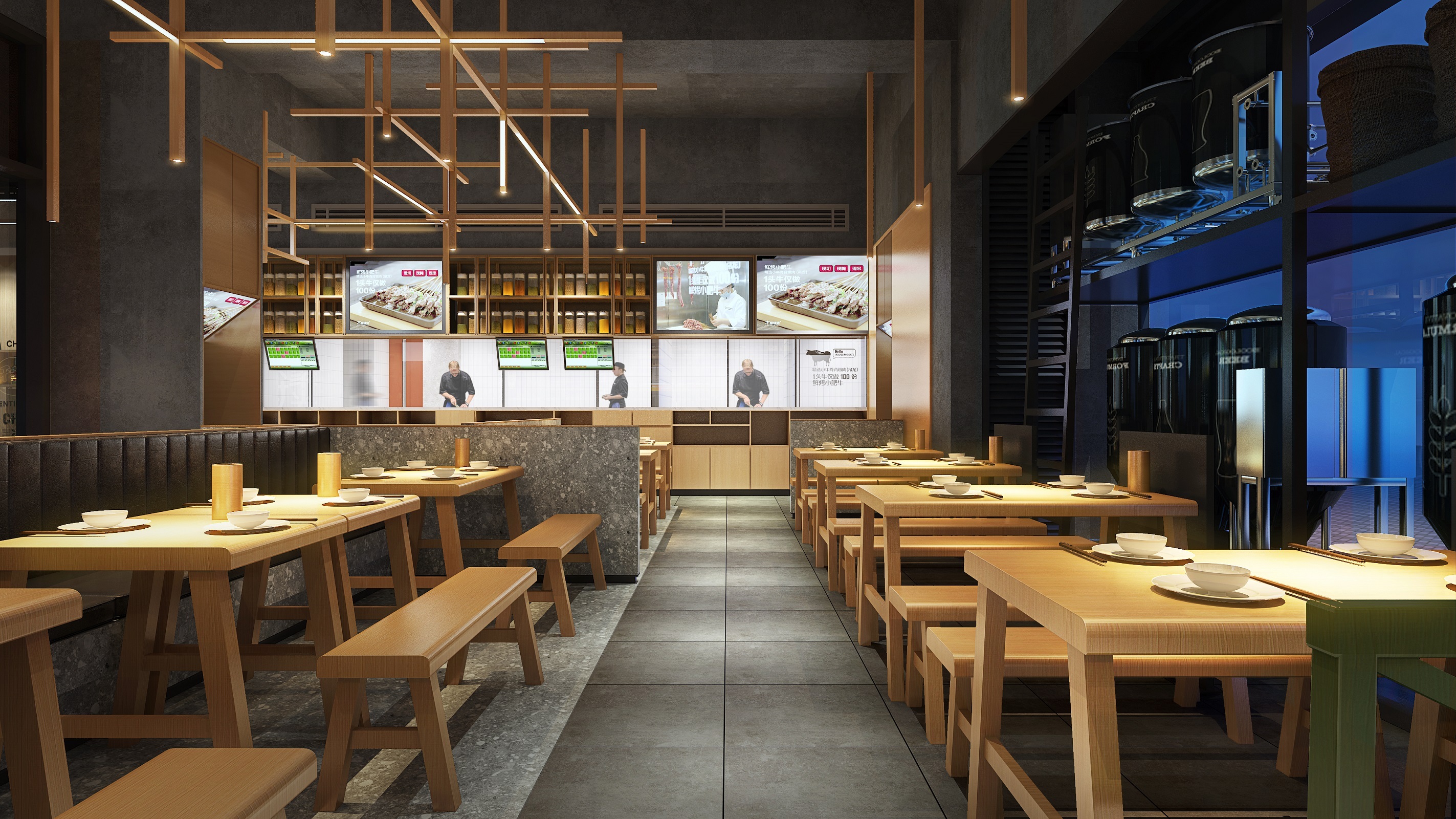深圳首家鲜酿啤酒——木屋烧烤万科云城店|空间|室内设计|合创意餐饮