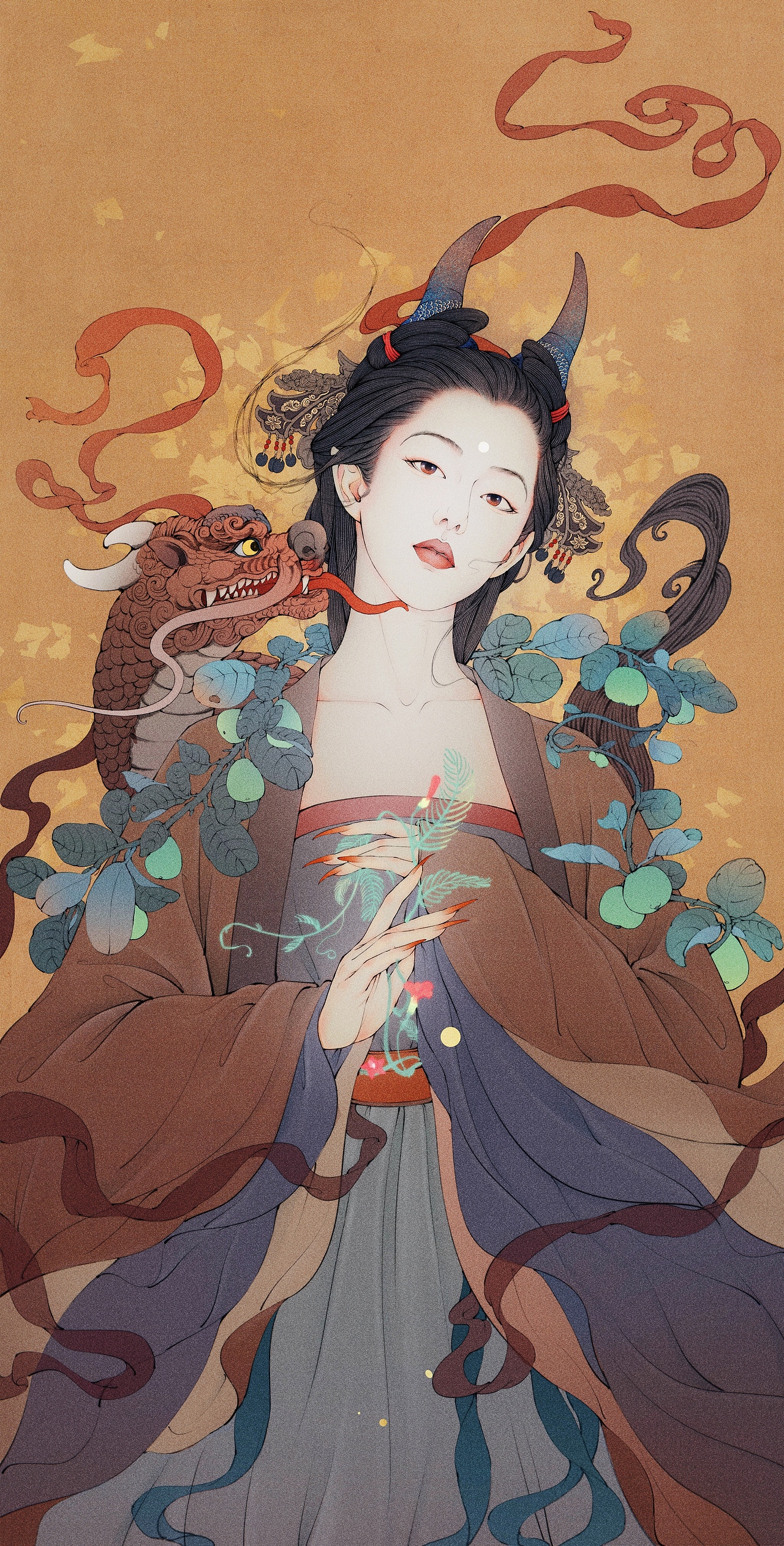 2021年的古风作品合集。（图ZMjgxNDQ0MzY4） - 商业插画 - 站酷设计师千景绘studio原创素材 - 站酷ZCOOL