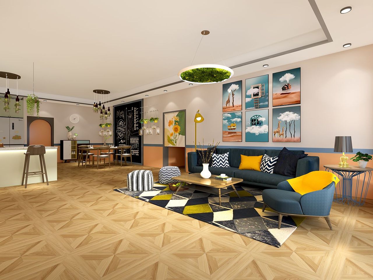 北欧风格家装设计效果图（图ZMzU1MDcxOTQ0） - 家装设计 - 站酷设计师BUELI原创素材 - 站酷ZCOOL