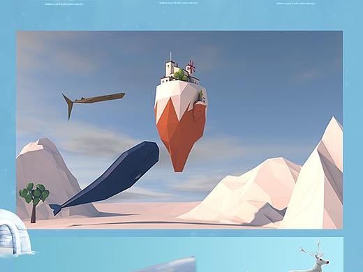 C4D雪域奇幻场景设计