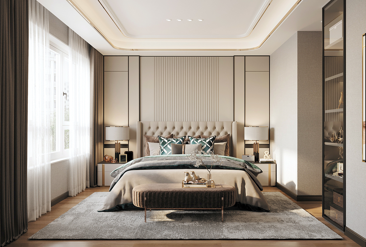 保利江山樾167m²现代风格|小羊绘图|时创装饰设计（图ZMjg0NzUwNTI0） - 家装设计 - 站酷设计师昔日的美原创素材 - 站酷ZCOOL