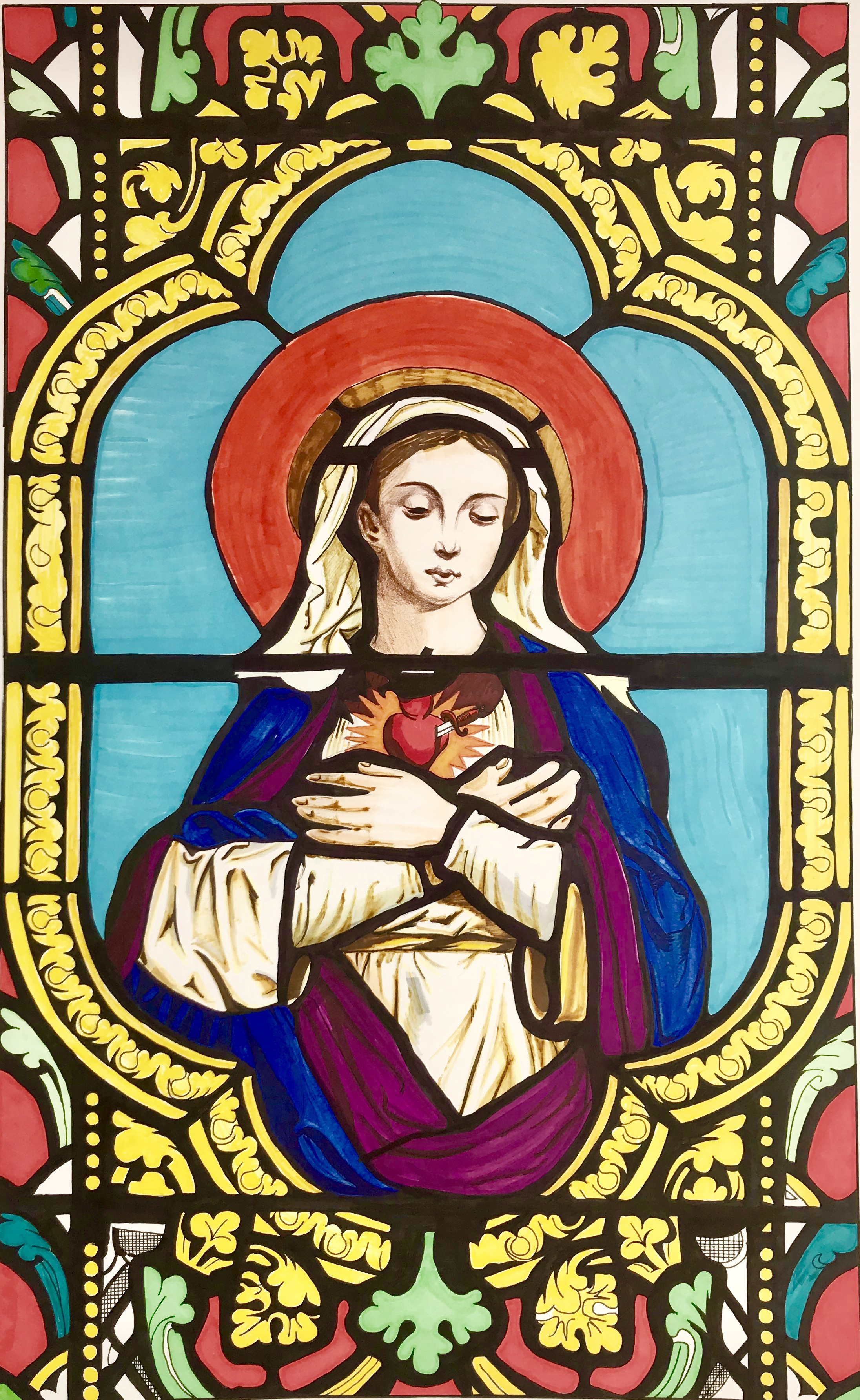 宗教玻璃画|手工艺|其他手工|yzskiwi - 原创作品 - 站酷 (zcool)