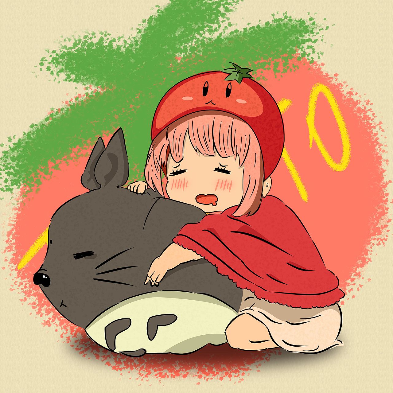 番茄喜欢大龙猫