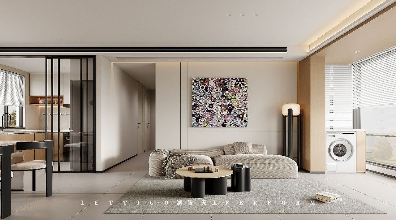 现代简约温馨暖色系奶油风家装（图ZMzYzMzgzNzc2） - 家装设计 - 站酷设计师DesignerZtt186原创素材 - 站酷ZCOOL