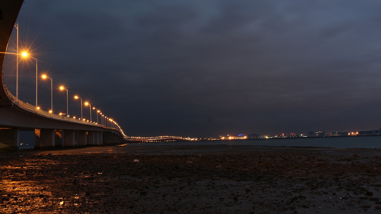 夜空下的集美大桥