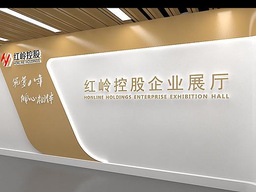 企业展厅 3D效果图设计