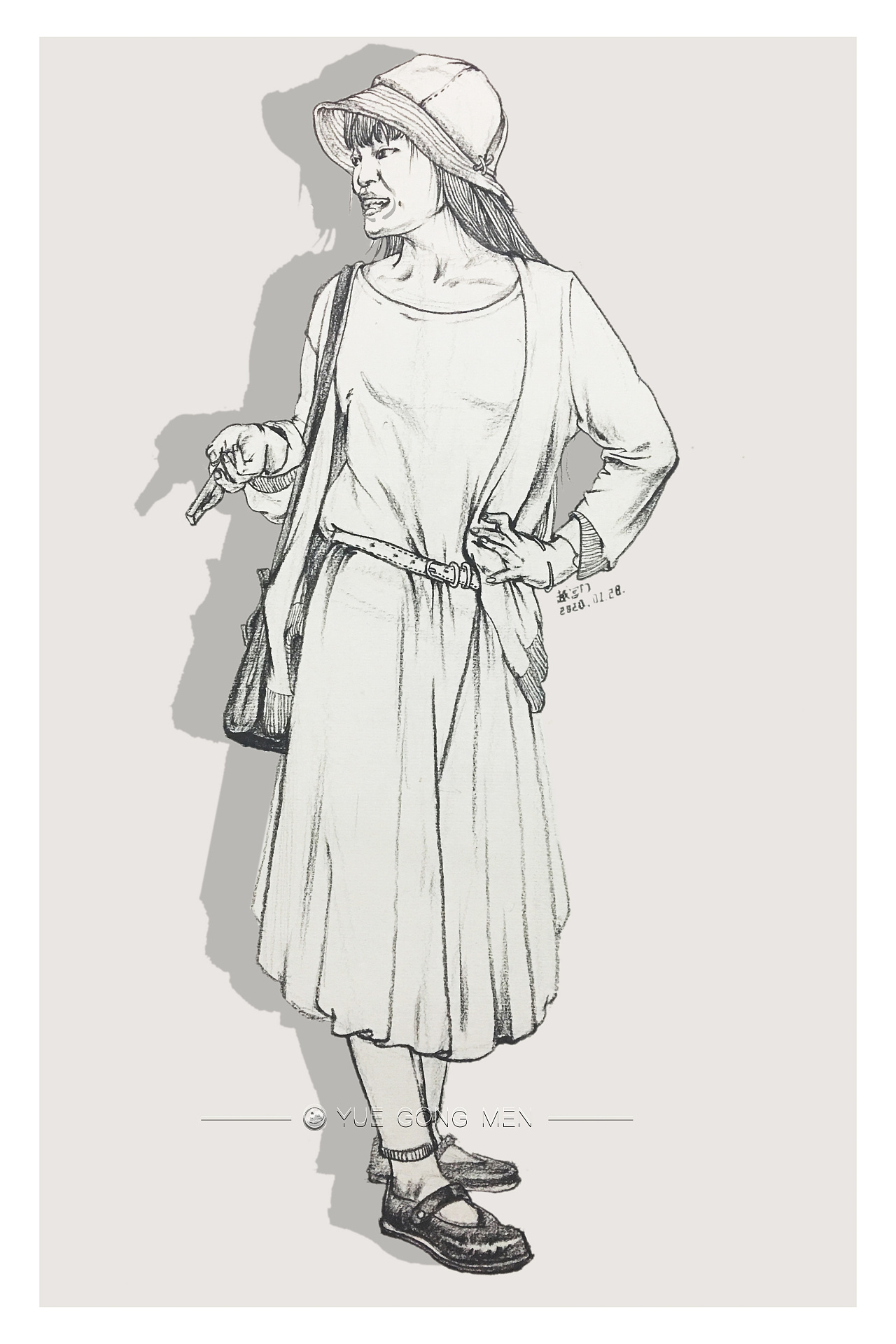 联考类人物写生速写