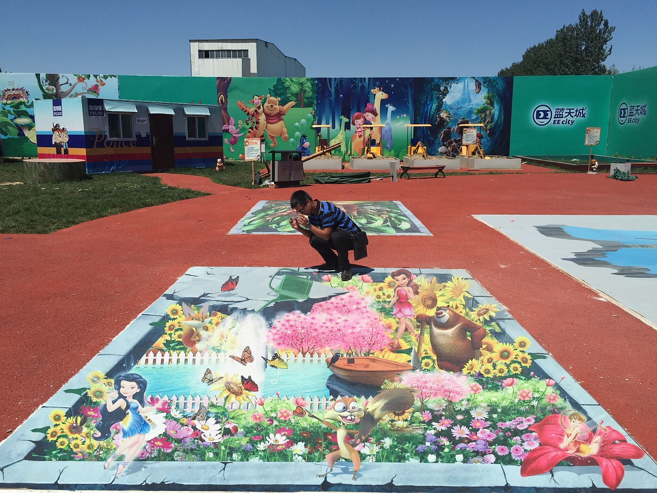 3d地画-孔雀城儿童乐园