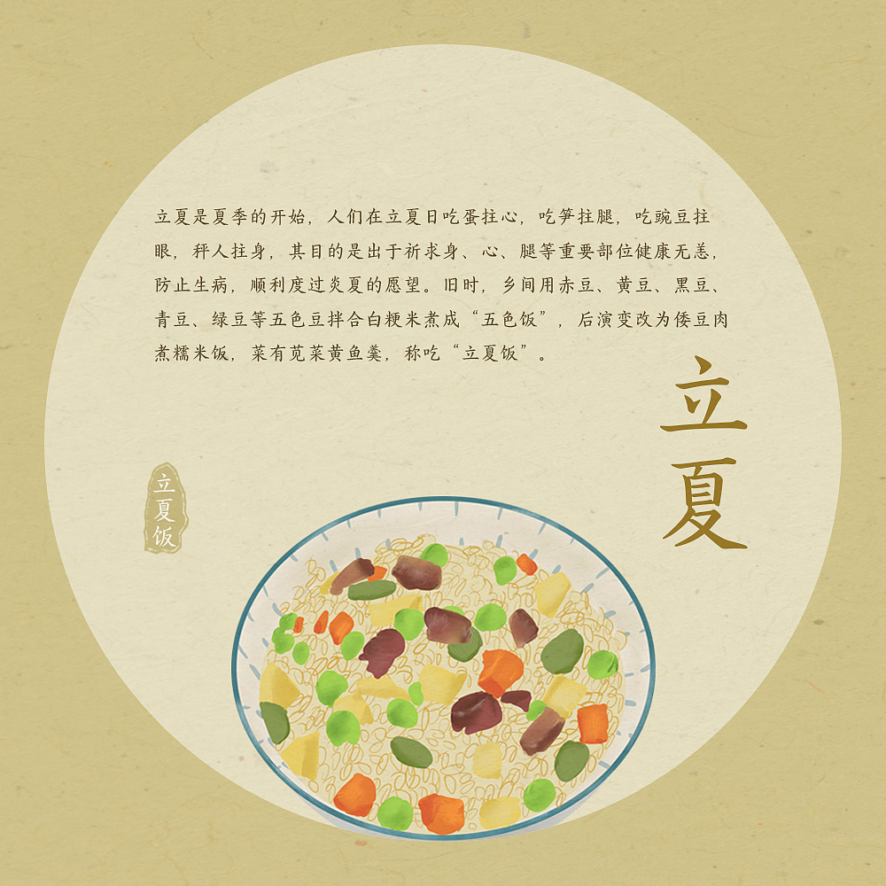 每逢立夏前一天,孩子们向邻家第户讨米一碗,称"兜夏夏米".