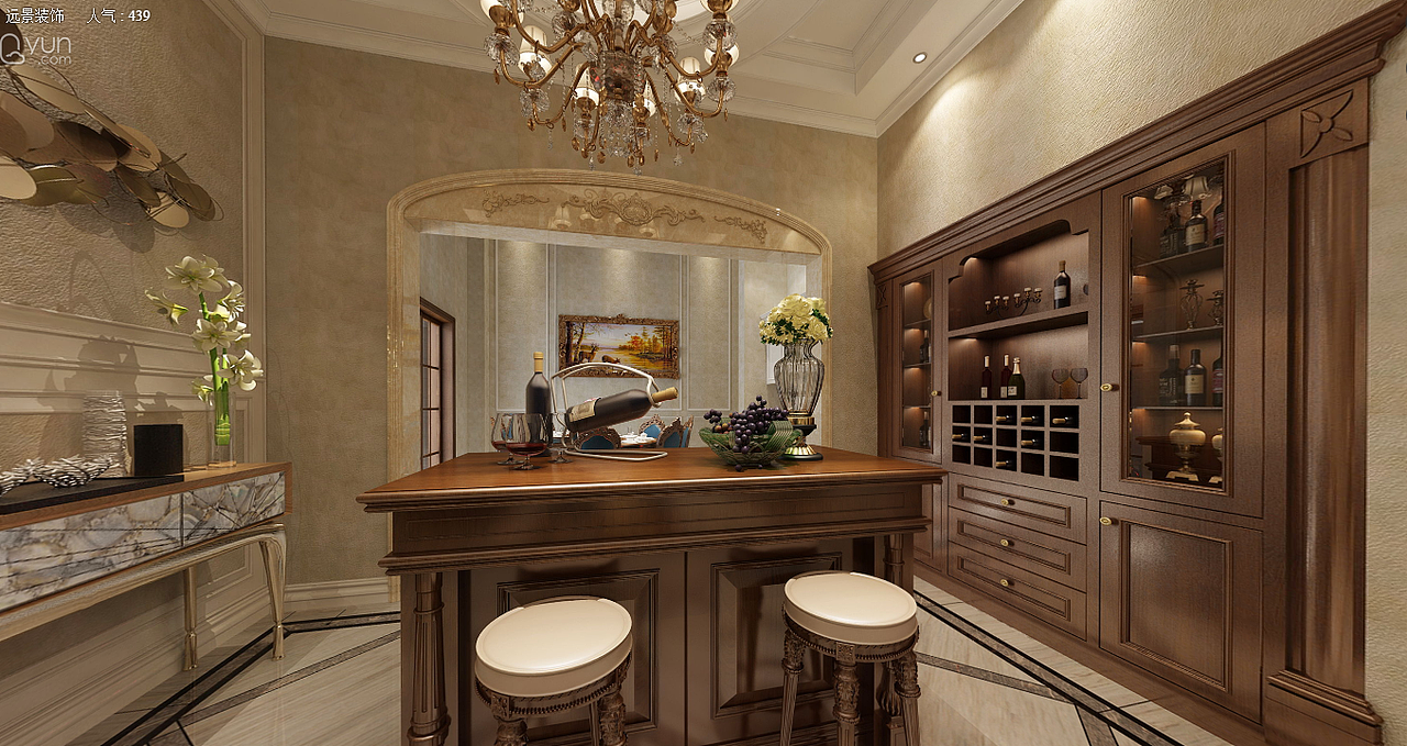 照母山金州苑欧式风格装修效果图-重庆别墅装修公司（图ZMTAyODQxODY0） - 家装设计 - 站酷设计师子平设计home原创素材 - 站酷ZCOOL