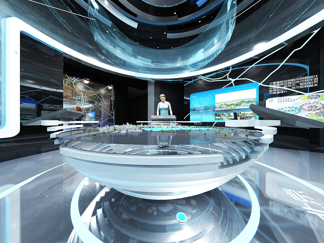 科技展示空间展厅（图ZMjM0NzQ2Mjg4） - 其他三维 - 站酷设计师fohing原创素材 - 站酷ZCOOL
