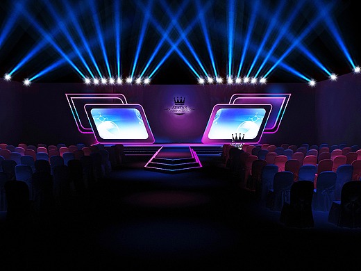 舞美舞台效果图 灯光 走秀 t台