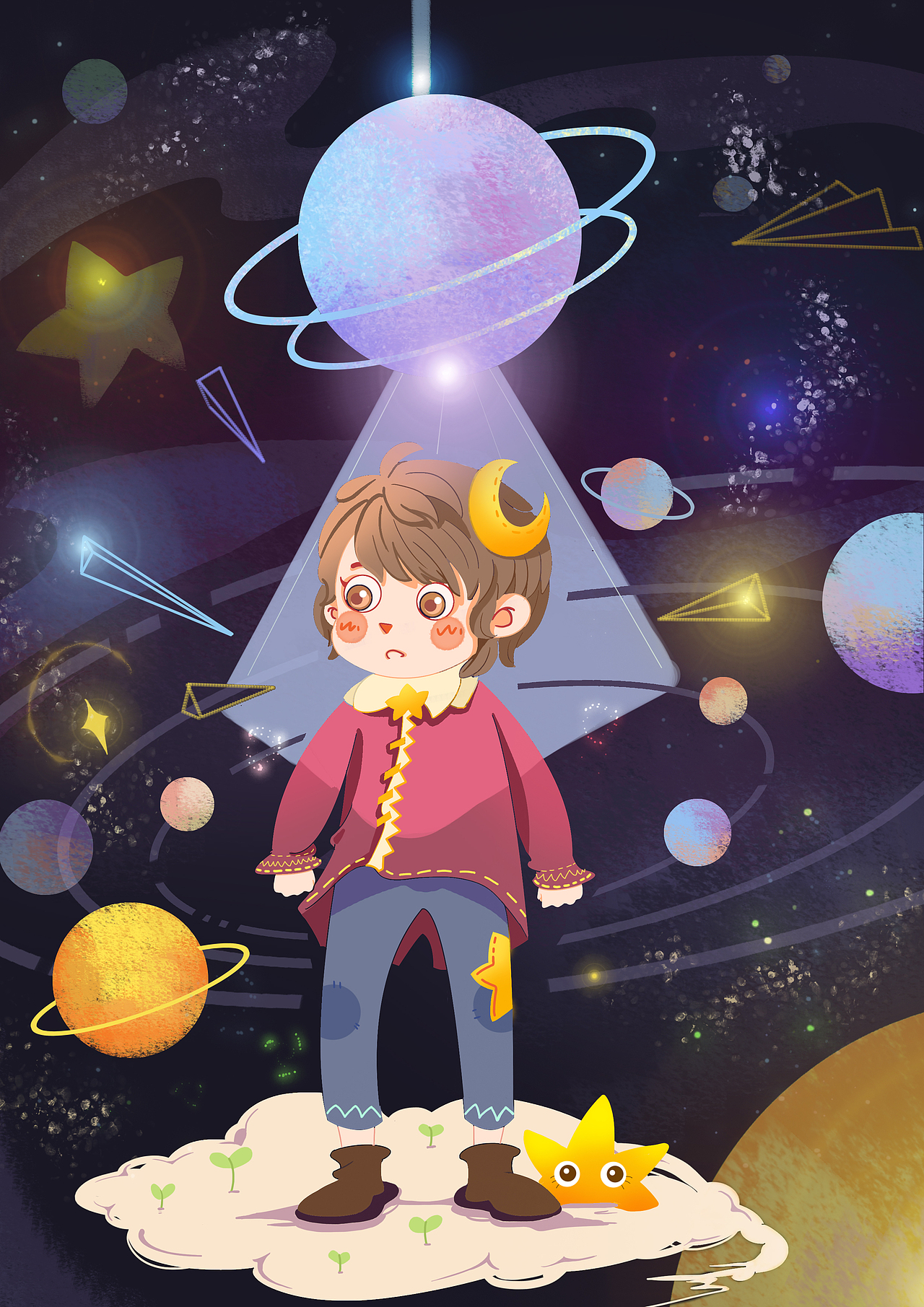 儿童插画绘本亚特兰蒂斯不眠之歌