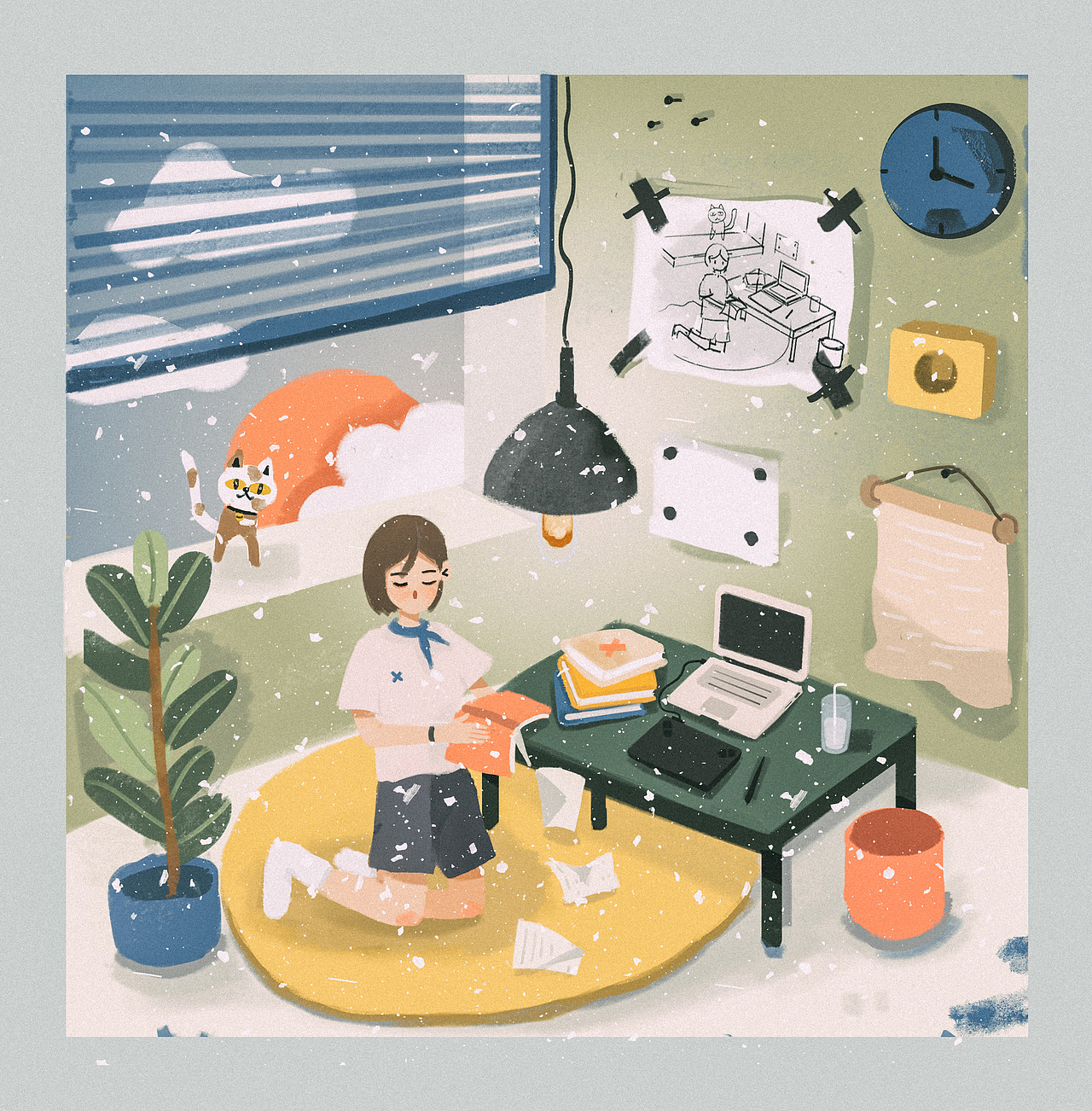 所有交流都令人绝望（图ZMTk2NTI4MDgw） - 艺术插画 - 站酷设计师吃吃鱼原创素材 - 站酷ZCOOL
