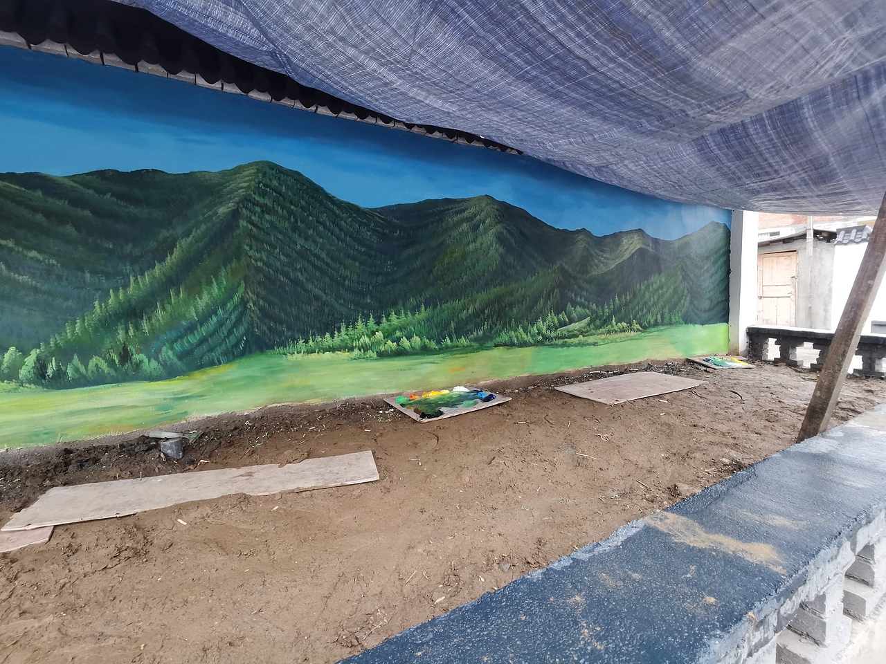 新农村文化墙,新农村墙绘,新农村壁画,乡村壁画