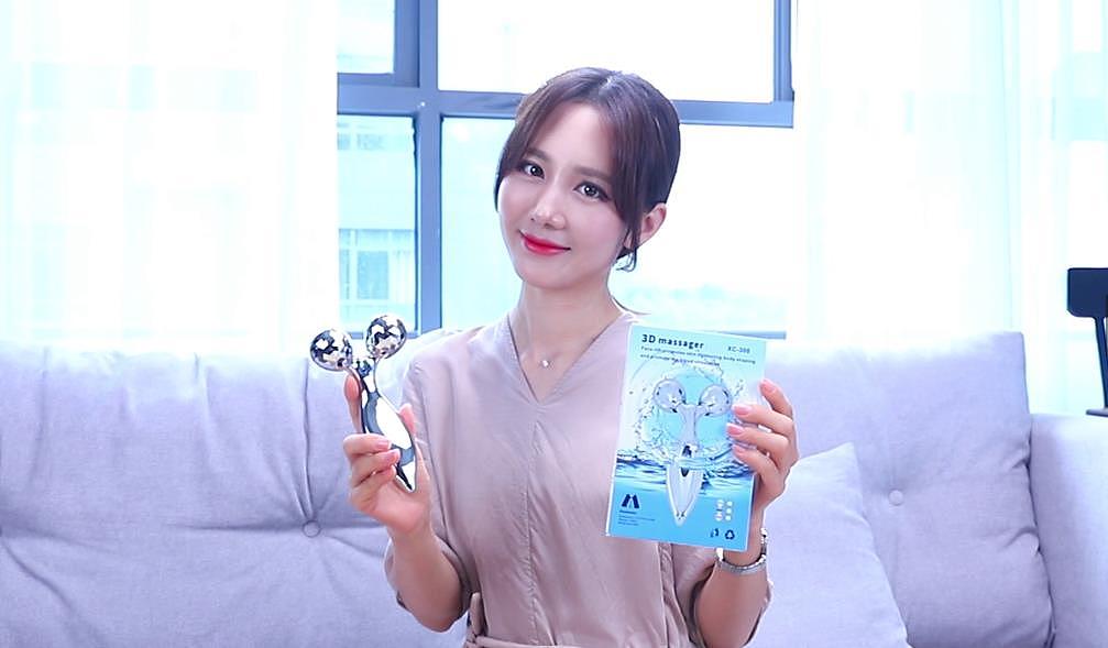 微电流脸部按摩仪器双下巴手动式滚轮仪瘦脸神器