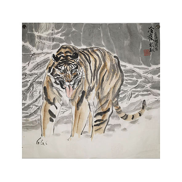 国画动物老虎水墨小年吉祥（图ZMjg2NDgyMzQw） - 绘画 - 站酷设计师杨越绘画原创素材 - 站酷ZCOOL