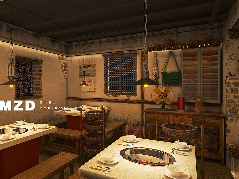 【陈艳红连锁火锅店设计】成都火锅店设计公司（图ZMjI0MTM4OTU2） - 家装设计 - 站酷设计师六器设计原创素材 - 站酷ZCOOL