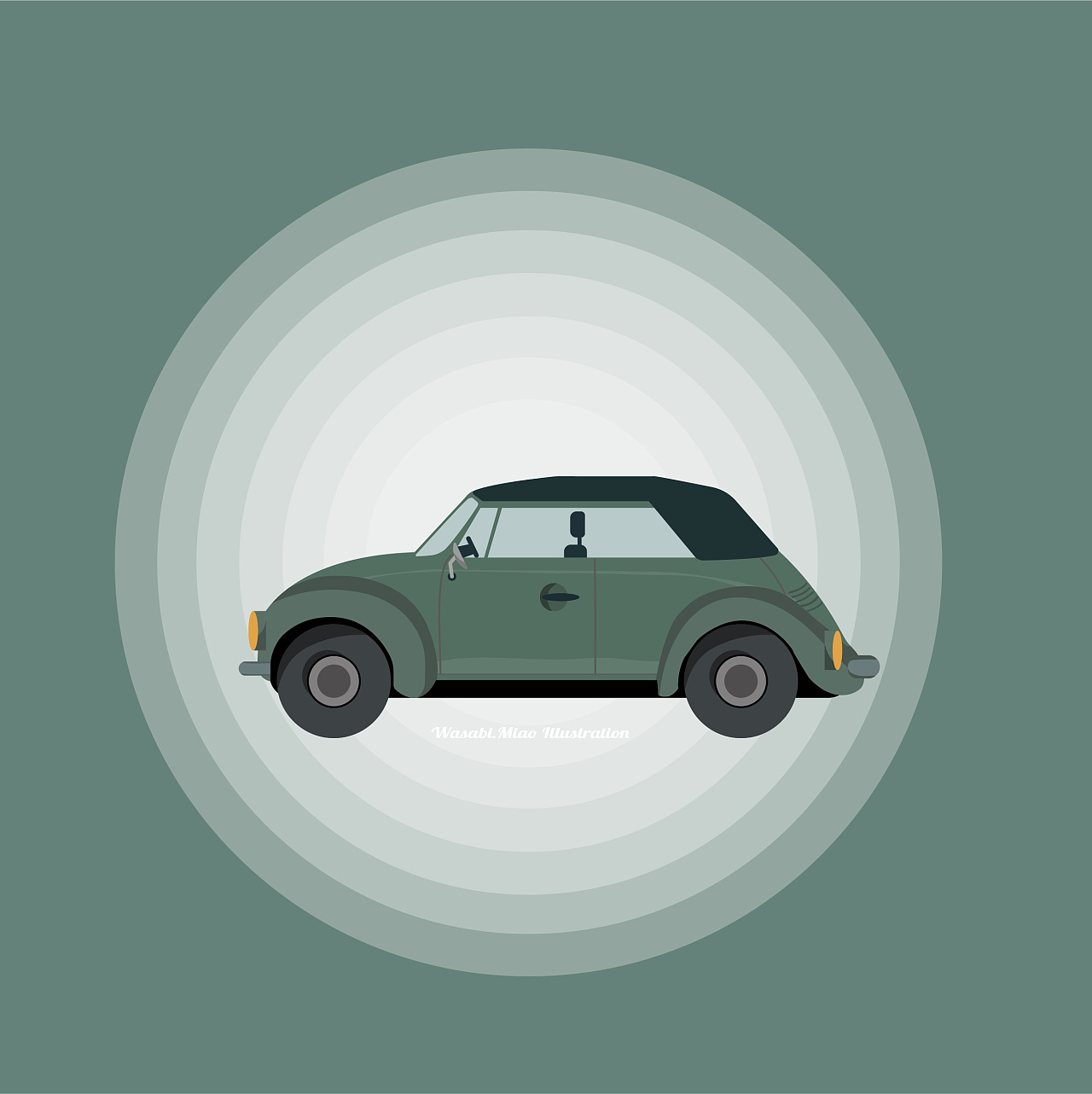 插画习作-让画面动起来的交通工具