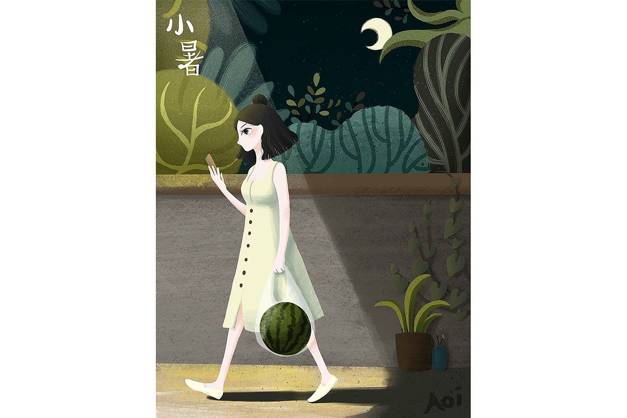 节气插画 · 夏天到来de过程（图ZMTE2Mjg5MDM2） - 创作习作 - 站酷设计师热情的葵葵原创素材 - 站酷ZCOOL