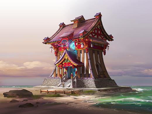 给大家带来我的游戏场景绘画习惯（希望对你有帮助。