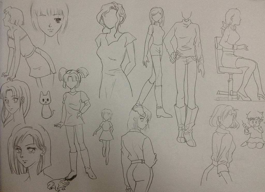 都是以前绘画的,今天整理一下分享给大家!