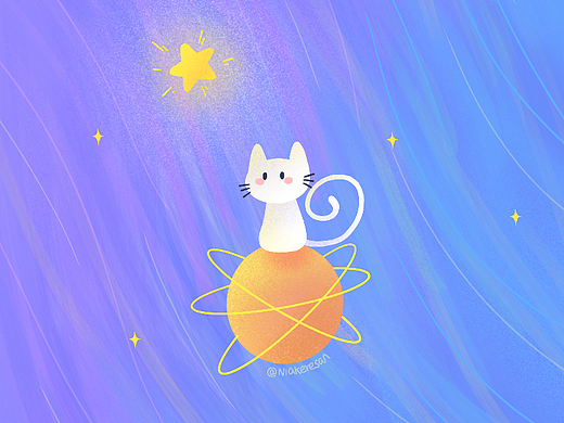 星河流浪猫猫壁纸