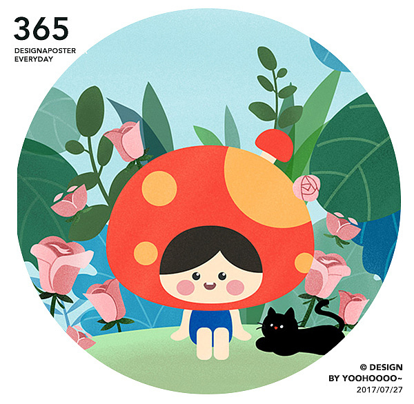 蘑菇小溜达（图ZMTM1NjY3NDU2） - 儿童插画 - 站酷设计师雨文饭饭儿原创素材 - 站酷ZCOOL