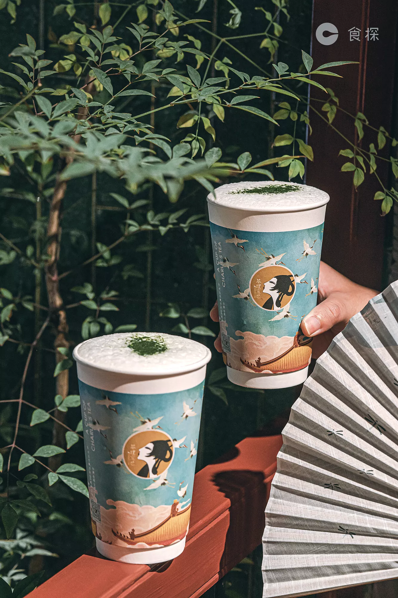 茶理宜世仙鹤告瑞吉祥杯