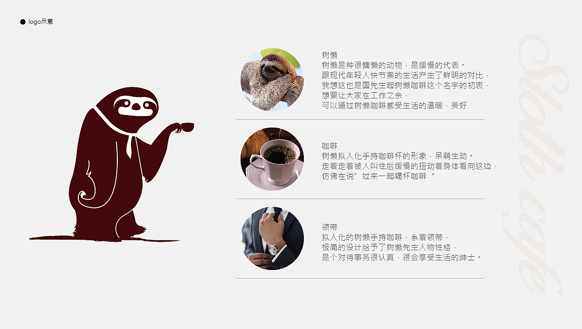 logo设计，VI设计，树懒IP设计，咖啡logo设计（图ZMjQ4MDE5MTMy） - 品牌 - 站酷设计师曰知智品牌设计师原创素材 - 站酷ZCOOL