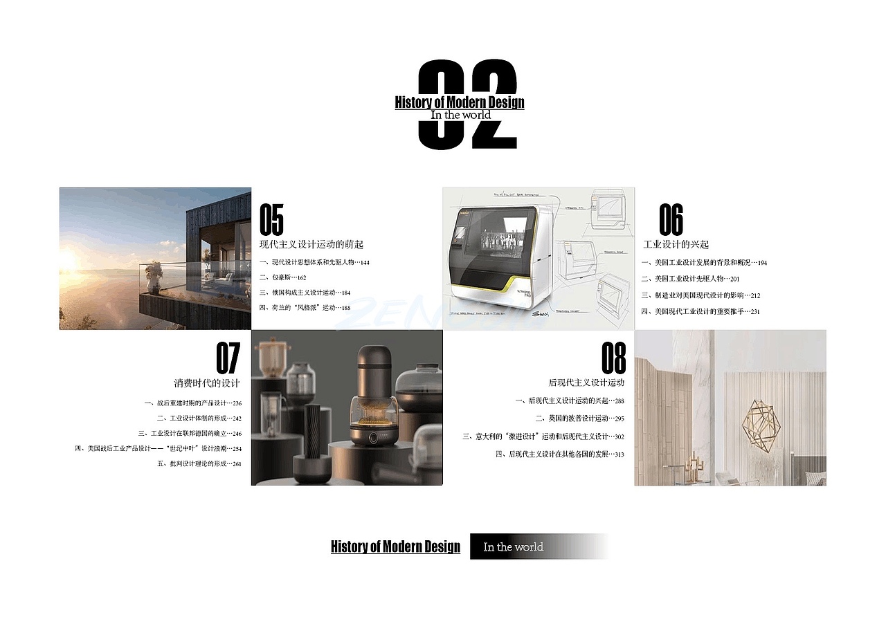 ID版式设计作品《世界现代设计史目录》③