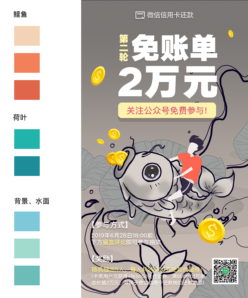 微信信用卡免单活动闪屏页设计（图ZMTY1Mzk1Njc2） - 闪屏/壁纸 - 站酷设计师杨伦allen原创素材 - 站酷ZCOOL