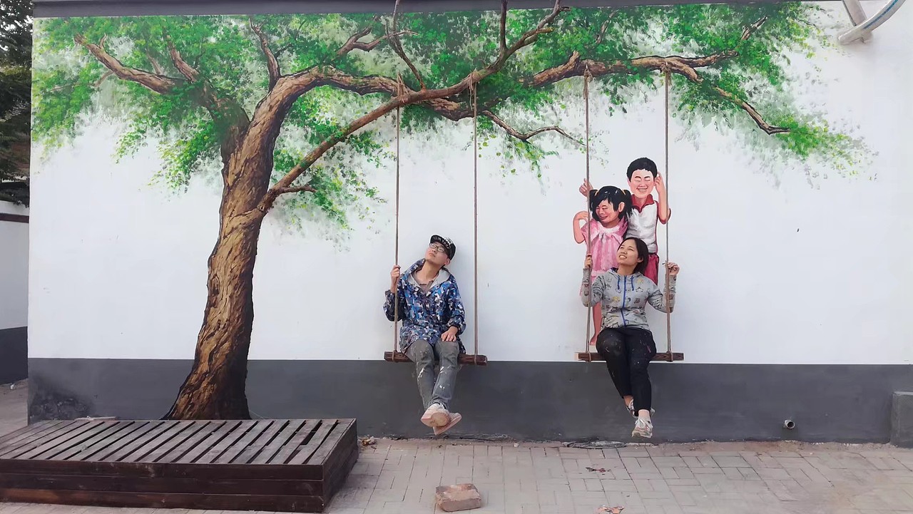 墙绘 实物与绘画完美结合（图ZMTA4ODA2MDIw） - 新锐潮流插画 - 站酷设计师夏若泽原创素材 - 站酷ZCOOL