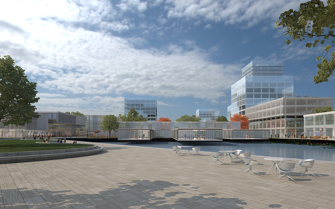 商业广场二 渲染初稿